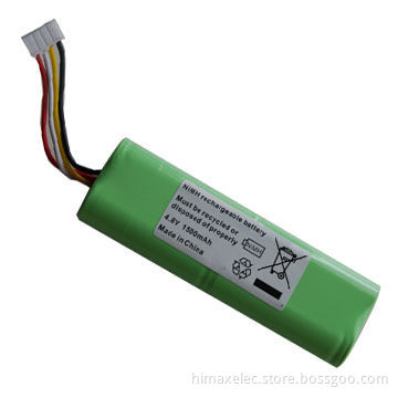 High Capacity NiMH Rechargeable Battery Pack, 4.8V, AA, 1500mAh for Breastlight
